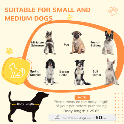 PawHut Dog Kennel Furniture Side End Table with Storage Double Doors Small Medium Dogs White | Aosom.com