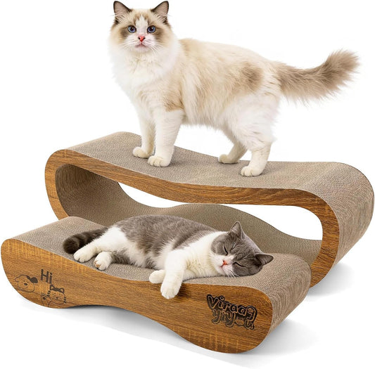 2-Piece Oval Cat Scratcher Set