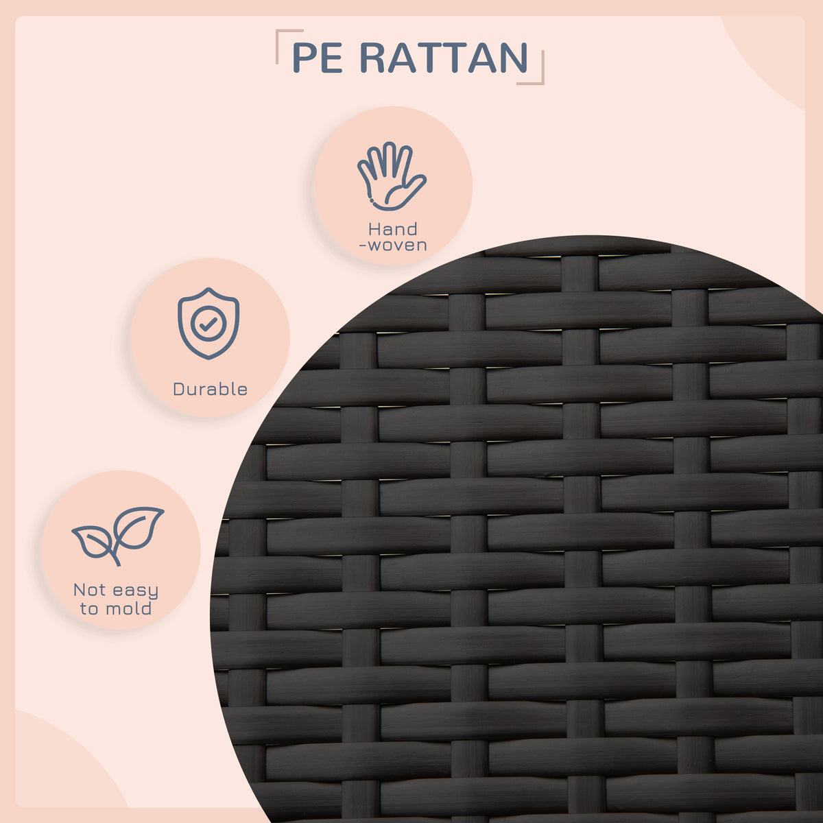 PawHut Wicker Dog Bed Outdoor, with Rattan Canopy, Elevated & Cushioned PE Rattan Dog / Cat House with Sleeping Pad, Gray | Aosom.com