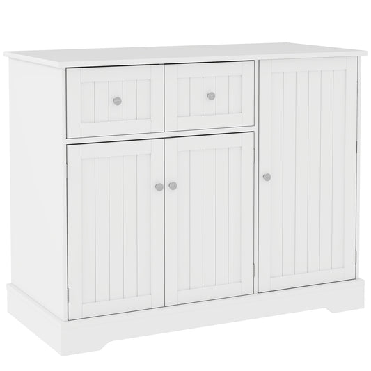 PawHut Cat Litter Box Enclosure with Drawers, Storage, Anti-tip Kit, 39" x 18" x 31.5", White