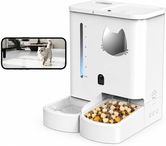 Dual Pet Feeder & Water Dispenser