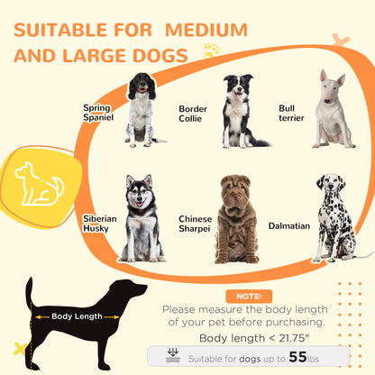 PawHut 2-In-1 Dog Crate Table w/ Double Doors and Storage, Dog Cage for Medium and Large-sized Dogs, Walnut and White | Aosom.com