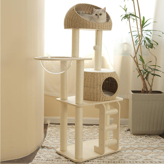 Basket-Top Cat Tree Shade