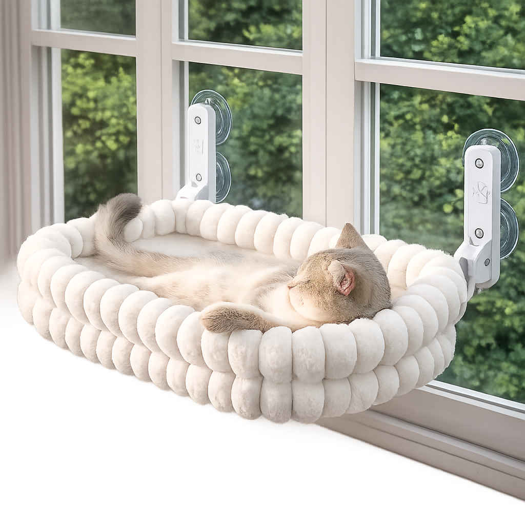 Window-Mounted Cat Seat
