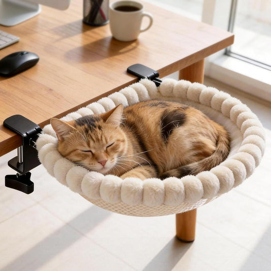 Clamp-On Desk Cat Bed