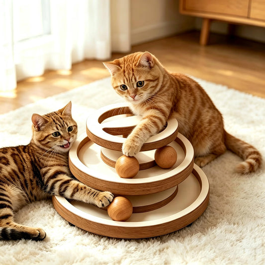 Lulu's World Interactive Wood Cat Track