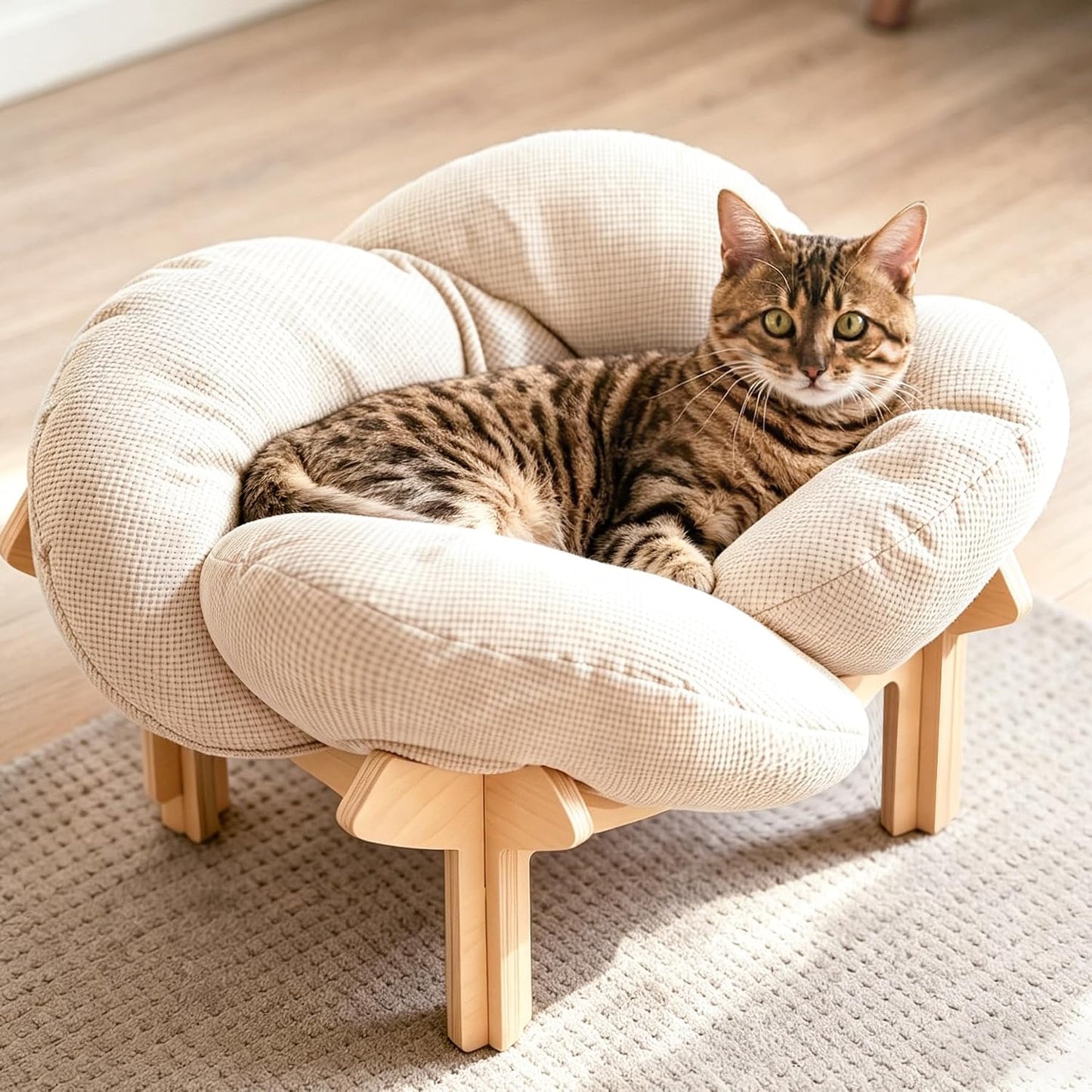 Minimalist Flower Cat Bed
