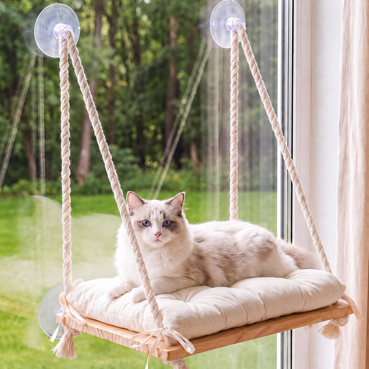 Hanging Rope Cat Window Perch