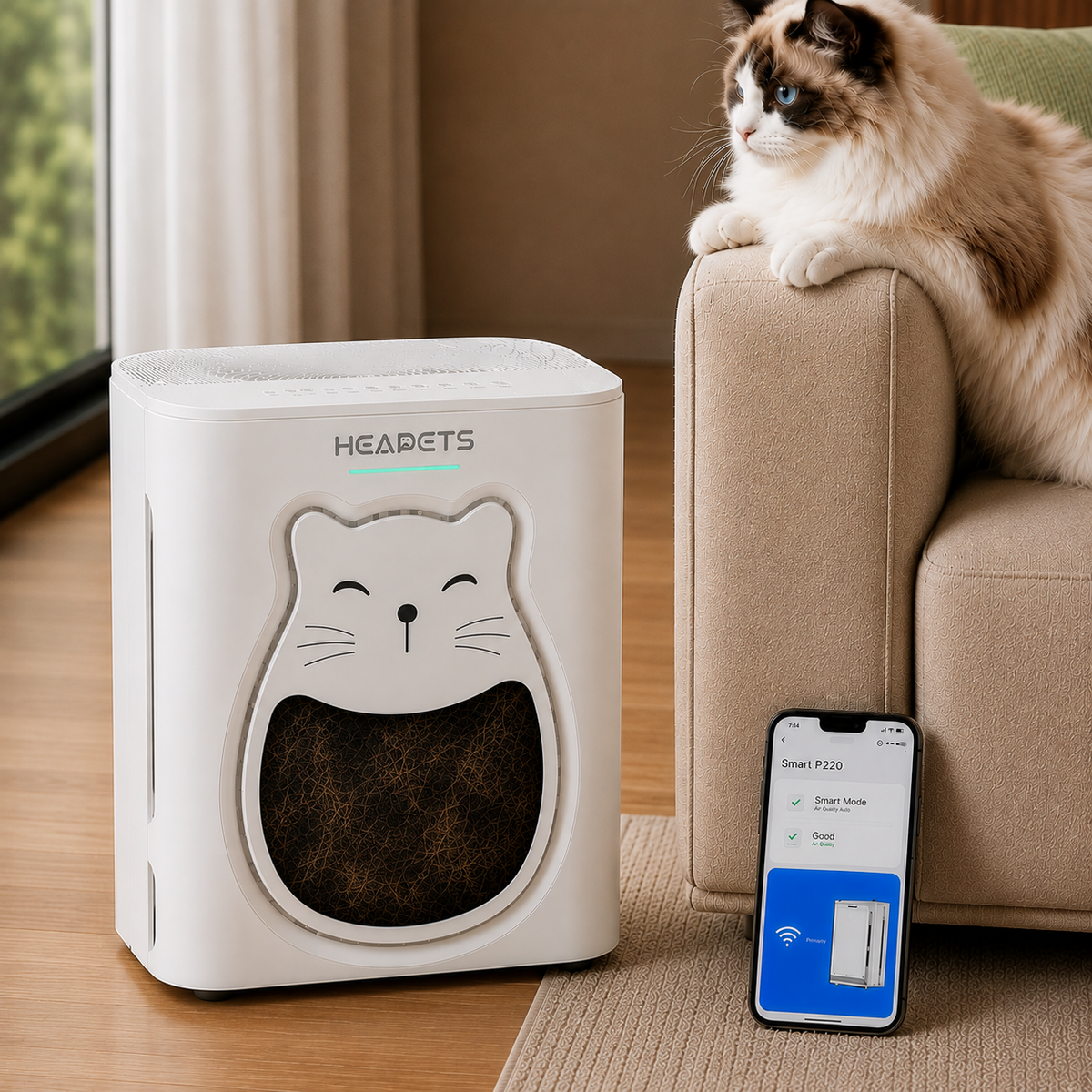 Pet Hair Air Purifier - White