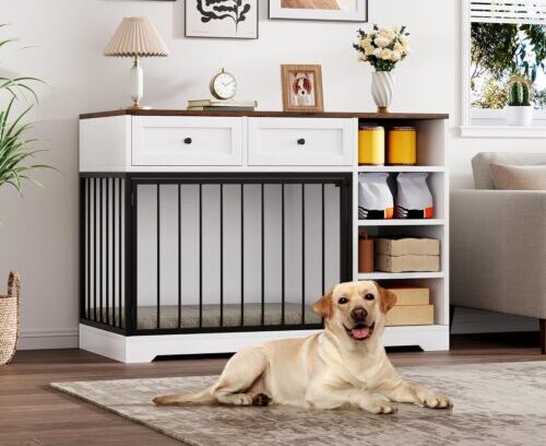 Garvee 47-Inch Dog Crate Furniture